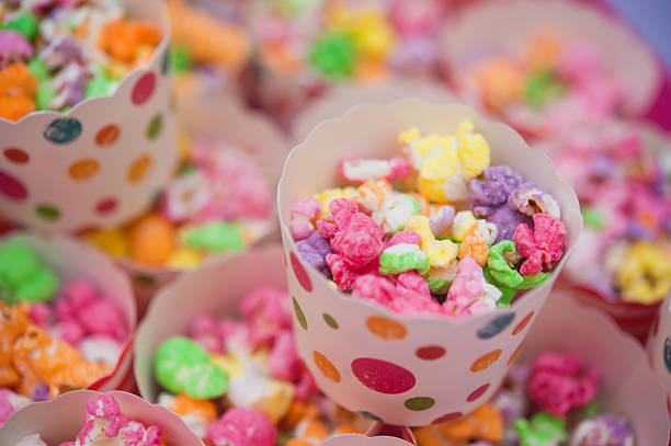 Gourmet colorful popcorn