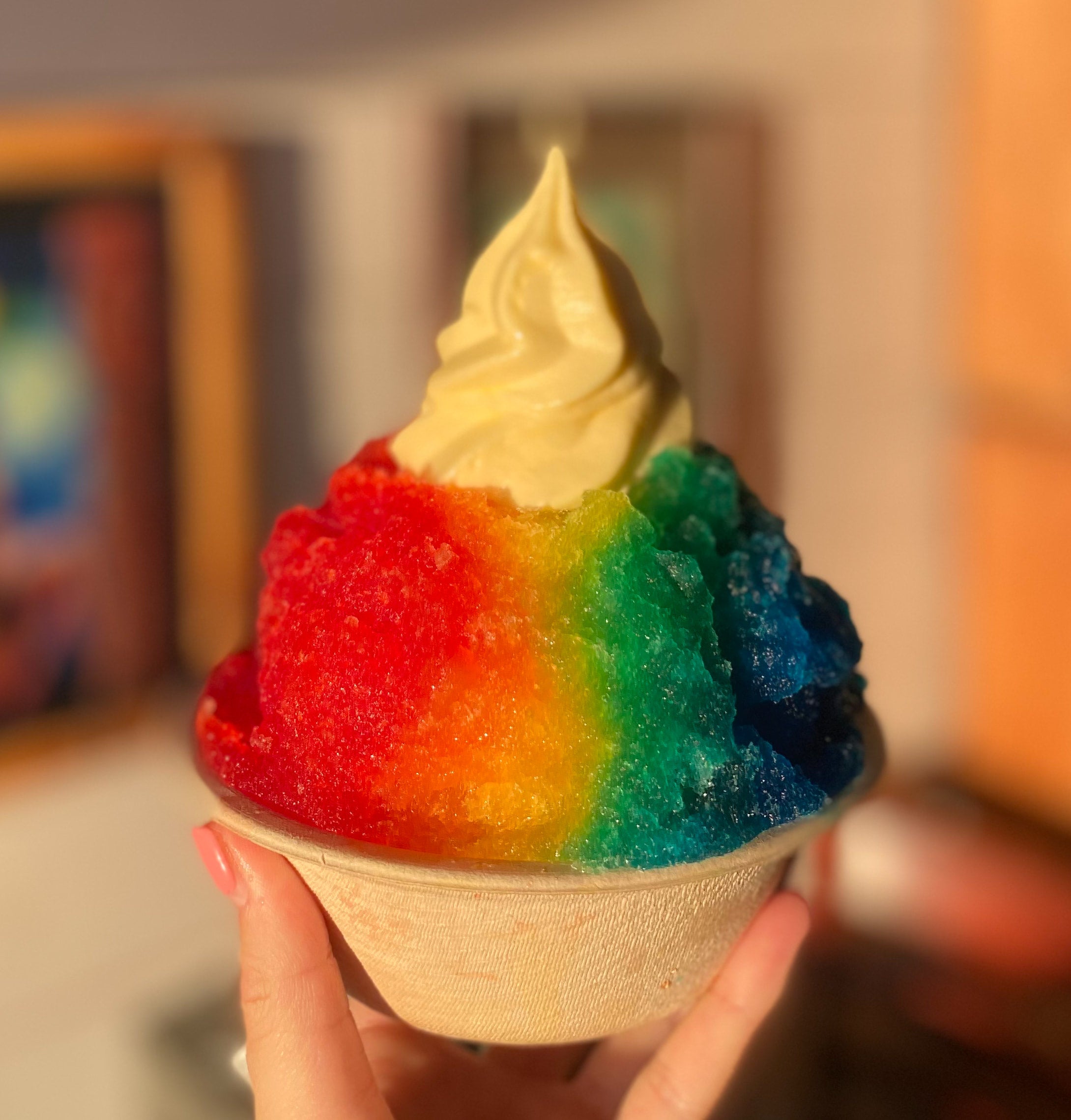 Hawaiian shave ice rainbow