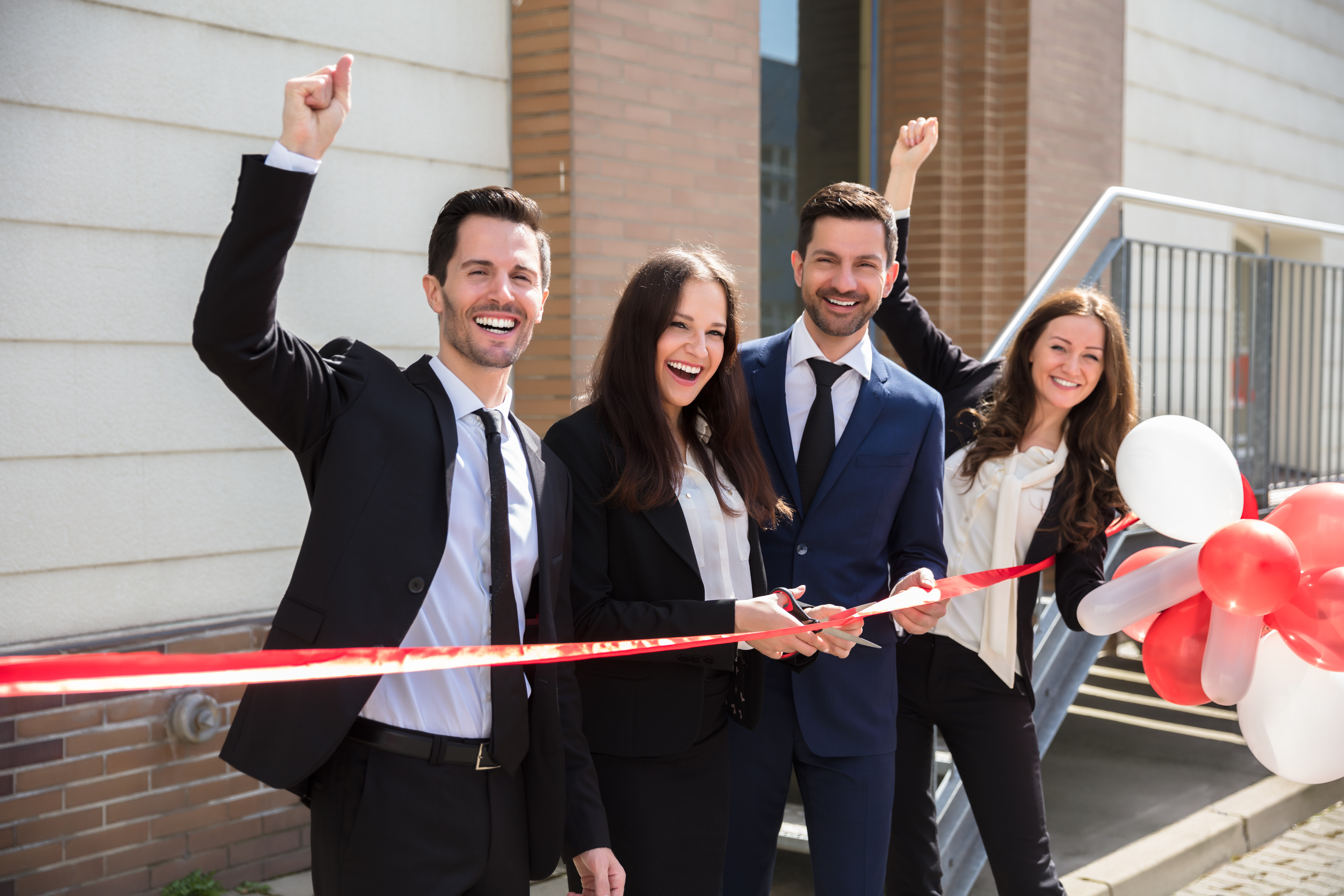 Grand opening ribbon cutting