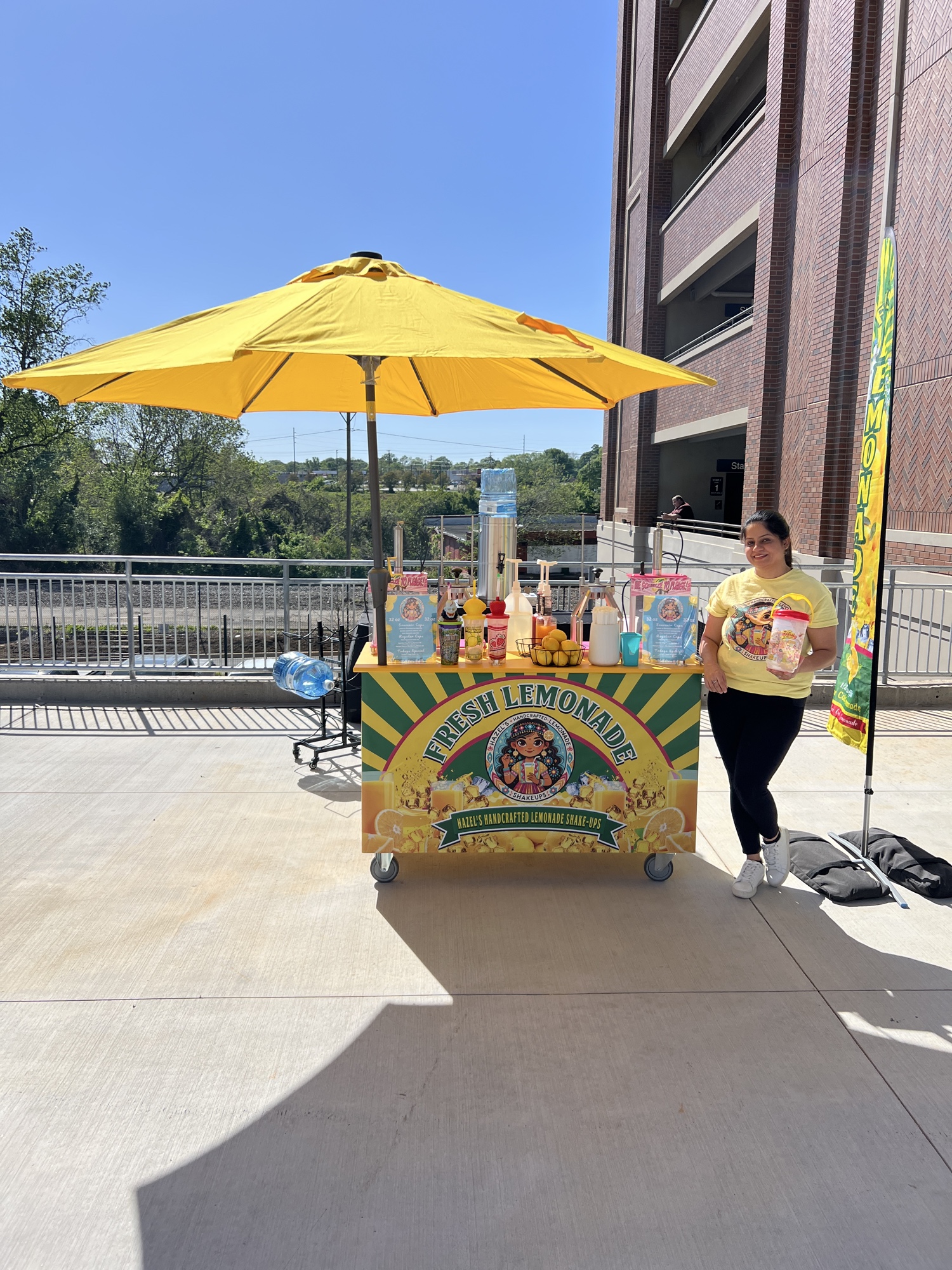 Hazel's cart at stadium