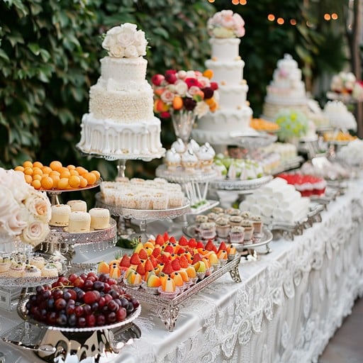 Professional branded food vendor setup